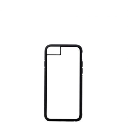APPLE case (iPHONE 6, 6S, 7, 8, SE-2020) TPU BLACK with Alum. Insert