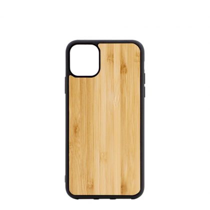APPLE case (iPHONE 11 Pro Max) TPU BLACK with BAMBOO