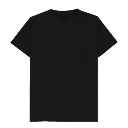 Cotton T-Shirt (UNISEX 3XLarge) BLACK 150gr
