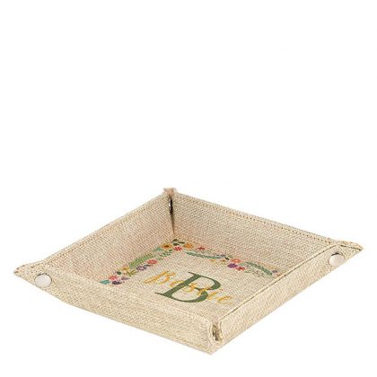 Folding Tray (Burlap) 22.9x22.9x4.7cm