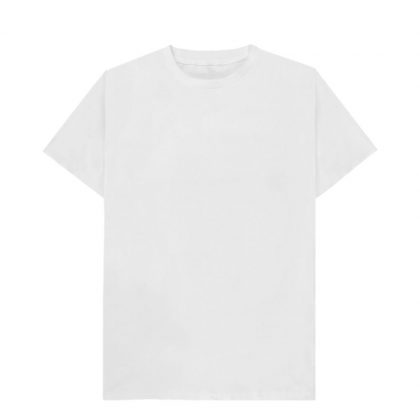 Cotton T-Shirt (UNISEX Large) WHITE 150gr