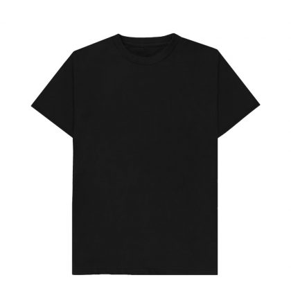 Cotton T-Shirt (UNISEX Medium) BLACK 150gr