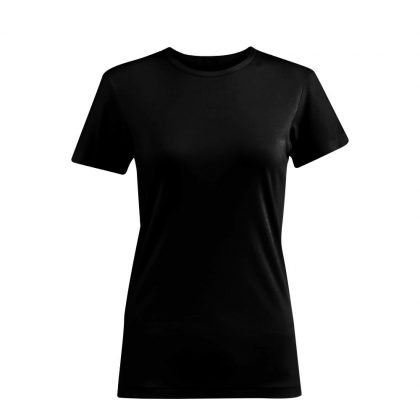 Cotton T-Shirt (WOMEN Medium) BLACK 150gr