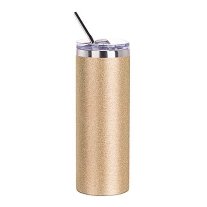 Skinny Tumbler 20oz GOLD Glitter Skinny Tumbler 20oz GOLD Glitter