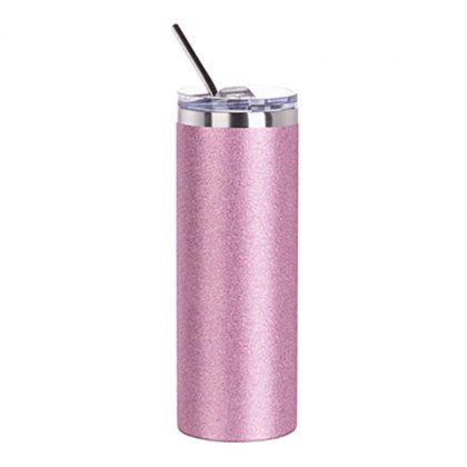 Skinny Tumbler 20oz PINK Glitter Skinny Tumbler 20oz PINK Glitter