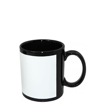 MUG 11oz - FULL COLOR with patch -BLACK