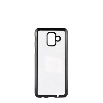 GALAXY case (A6 2018) TPU BLACK with Alum. Insert