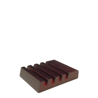 COASTER HOLDER - MAHOGANY SLOTTED
