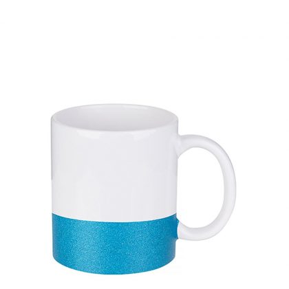 MUG 11oz (GLITTER) BLUE bottom