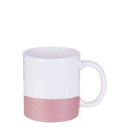 MUG 11oz (GLITTER) PINK bottom
