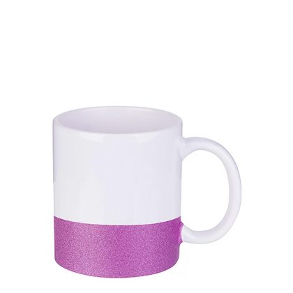 MUG 11oz (GLITTER) PURPLE bottom