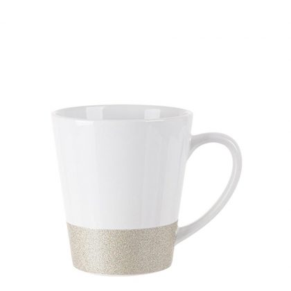 MUG 12oz LATTE (GLITTER) SILVER bottom