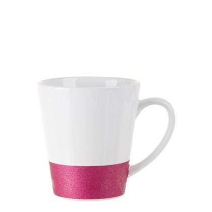 MUG 12oz LATTE (GLITTER) PURPLE bottom