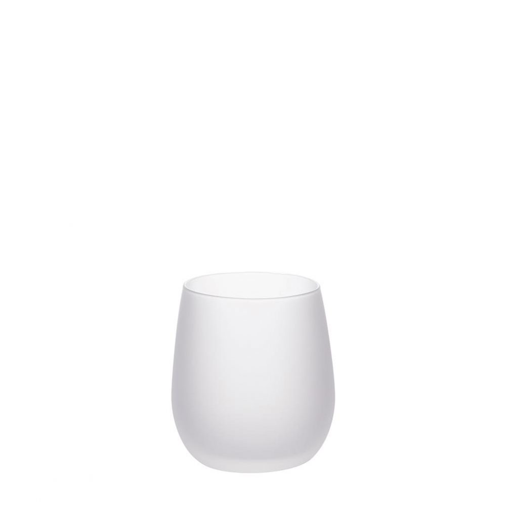 WINE GLASS Stemless 10oz - Frosted