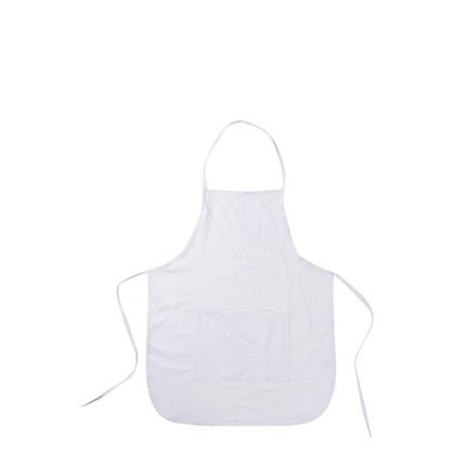 APRON 61x44cm (CANVAS white) KIDS with pockets