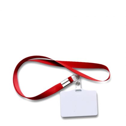 LANYARD - RED with Name Badge 6.8x9cm