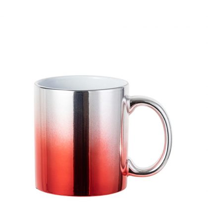 MUG 11oz - MIRROR - RED/SILVER Gradient