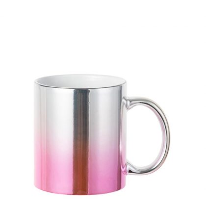 MUG 11oz - MIRROR - PINK/SILVER Gradient