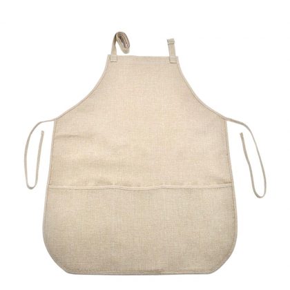 APRON - ADULTS (64x70) 3 pockets BURLAP