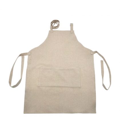 APRON - ADULTS (50x70) 1 pocket BURLAP