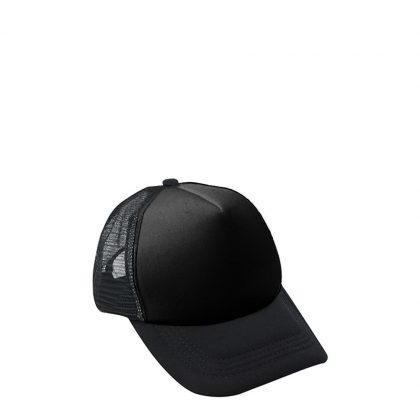CAP with mesh (ADULT) BLACK full