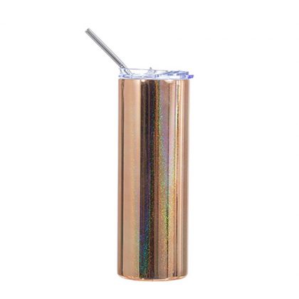 Skinny Tumbler 20oz GOLD Metallic Sparkling