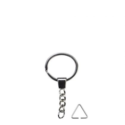 METAL ring (Silver) with Tab & Triangle