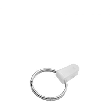 KEYRING TAB - METAL ring (+) PLASTIC tab