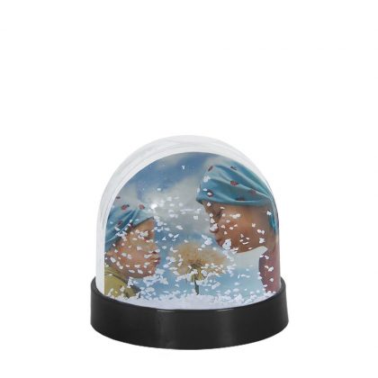Acrylic Photo Block (Globe-7x6.3cm) -Black