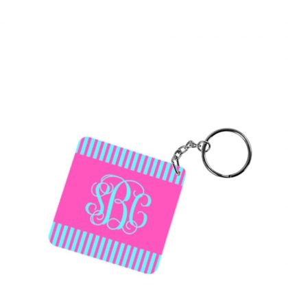 KEY-RINGS (Aluminum 2-sided) GLOSS SQUARE - 4x4cm
