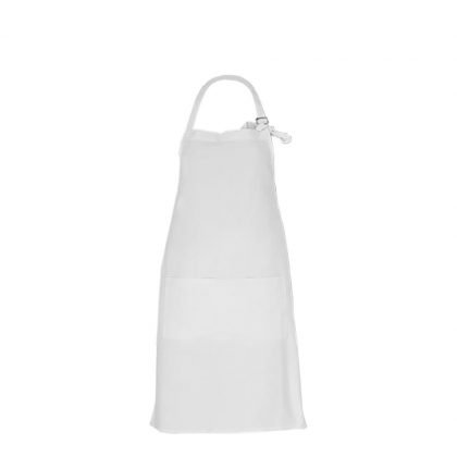 APRON - ADULTS (64x84) pocket CANVAS white