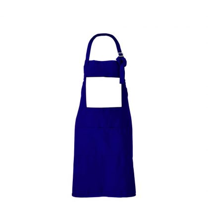 APRON - ADULTS (64x84) pocket CANVAS blue